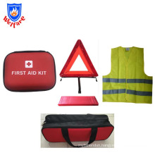 Car emergency safety kit with fire extinguisher